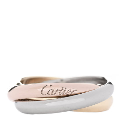 Cartier 18K Pink Yellow White Gold Classic Trinity Ring 56 7.5 1 of 6