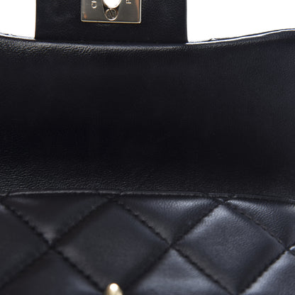 Chanel Lambskin Quilted Mini My Precious Waist Bag Black 10 of 13