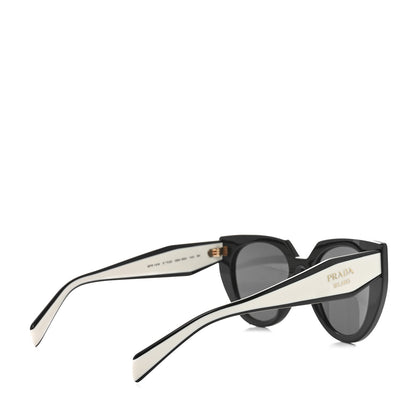 Prada Acetate Sunglasses SPR 14W Black White 4 of 7