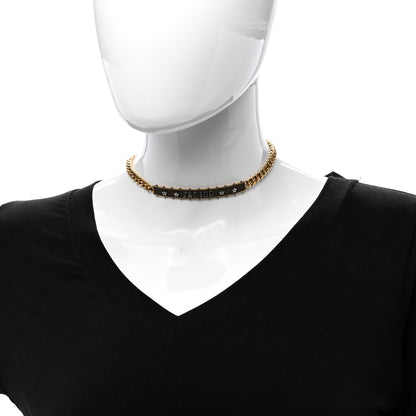 Christian Dior Metal J'Adior Star Choker Necklace Aged Gold 2 of 3