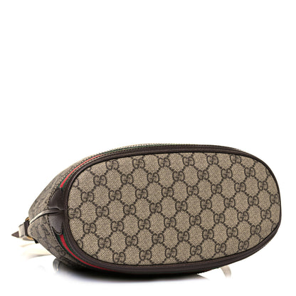 Gucci GG Supreme Monogram Web Ophidia Bucket Bag Brown 4 of 10