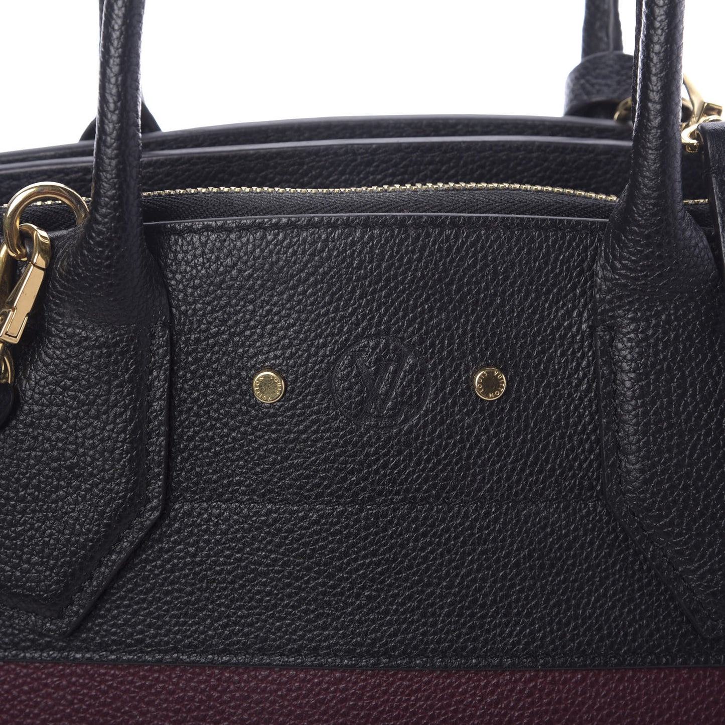 Calfskin City Steamer MM Burgundy Black