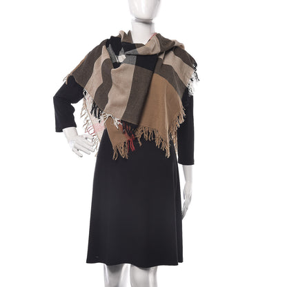 Burberry Merino Wool House Check Scarf Brown 1 of 3