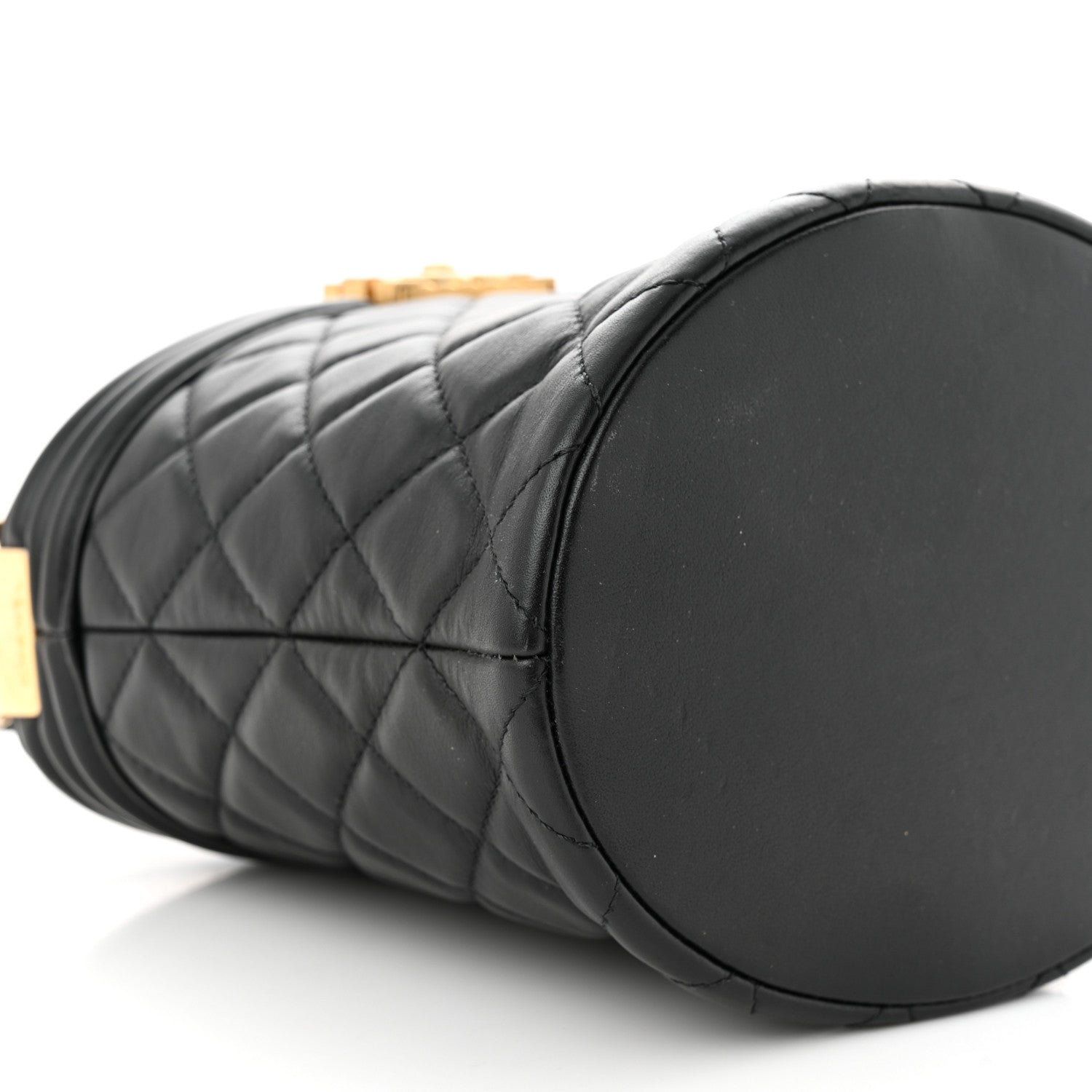 Chanel Calfskin Quilted Boy Bucket Bag Black 9 of 13