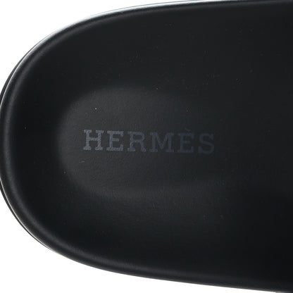 Hermes Suede Goatskin Womens Chypre Sandals 36 Bleu Cameo Vert Celadon 7 of 9