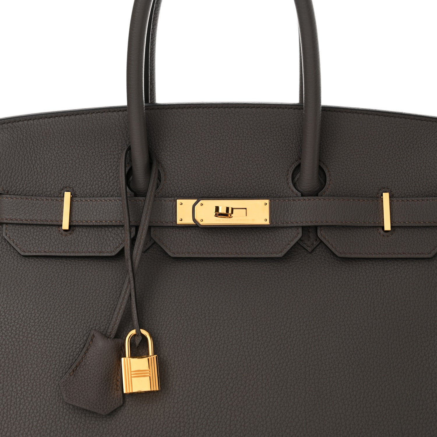Hermes Togo BIRKIN 35 Etain 8 of 11