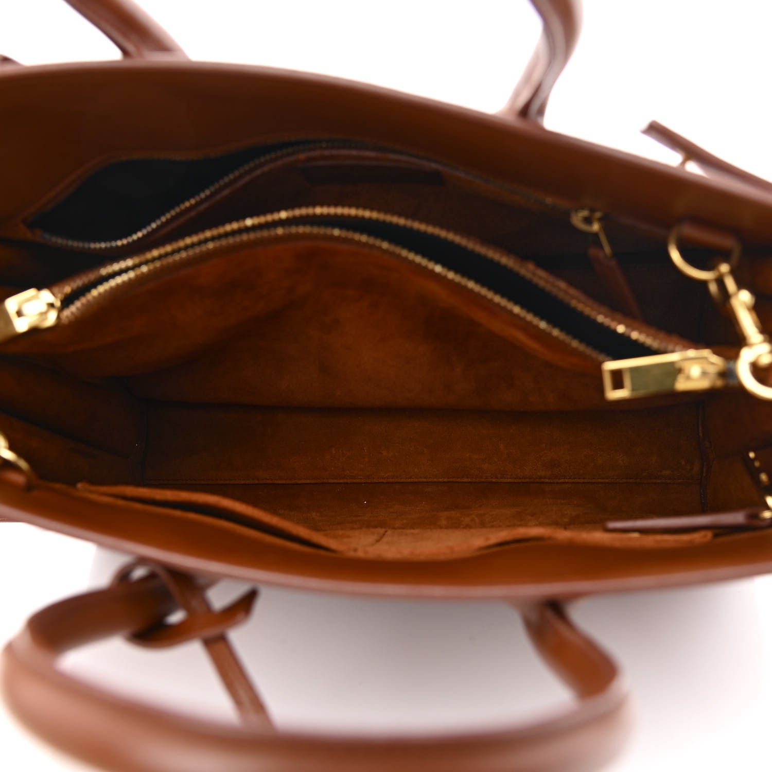 Saint Laurent Calfskin Small Sac de Jour Cognac 6 of 12