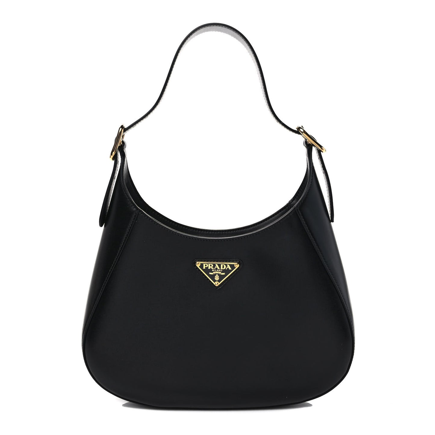 Box Calfskin Shoulder Bag Black