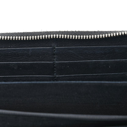 Gucci GG Supreme Monogram Arabesque Zip Around Wallet Black 7 of 7