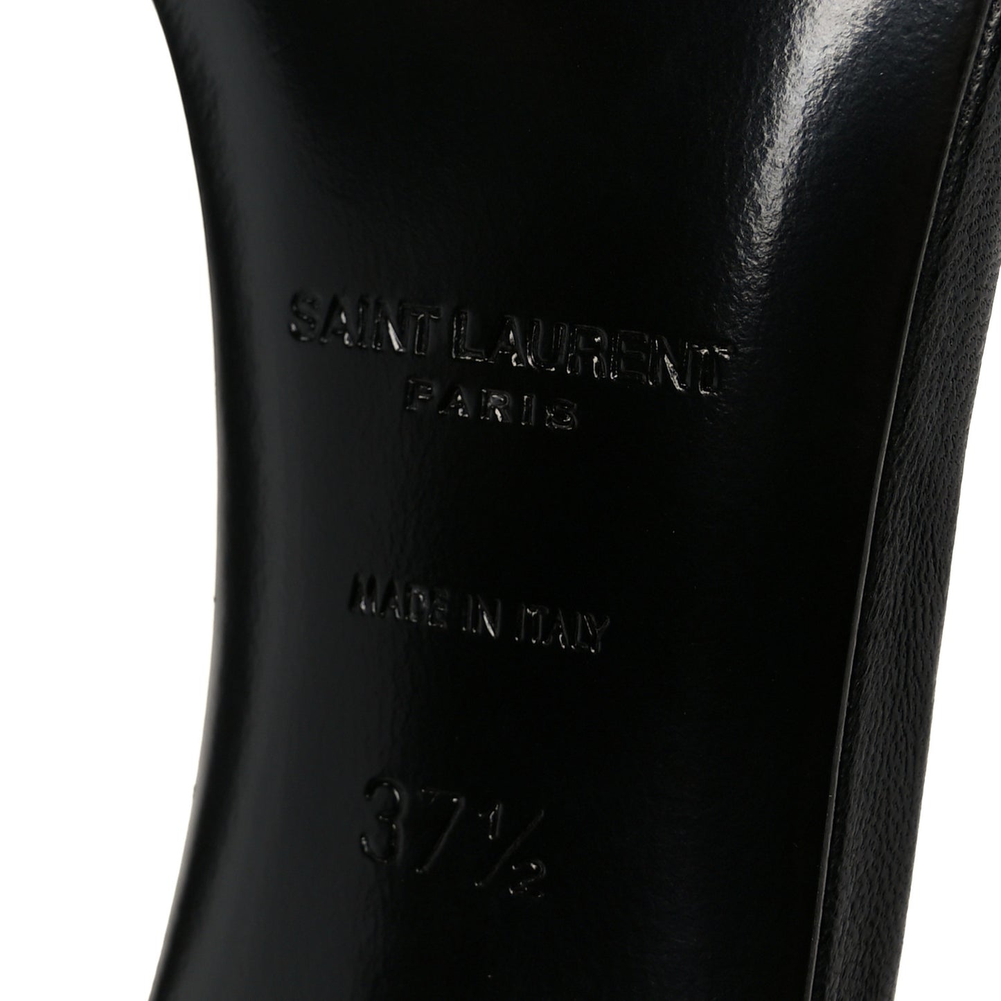 Calfskin Amber 105 Ankle Strap Sandals 37.5 Black