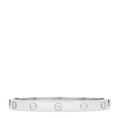 Cartier 18K White Gold LOVE Bracelet 17 2 of 5