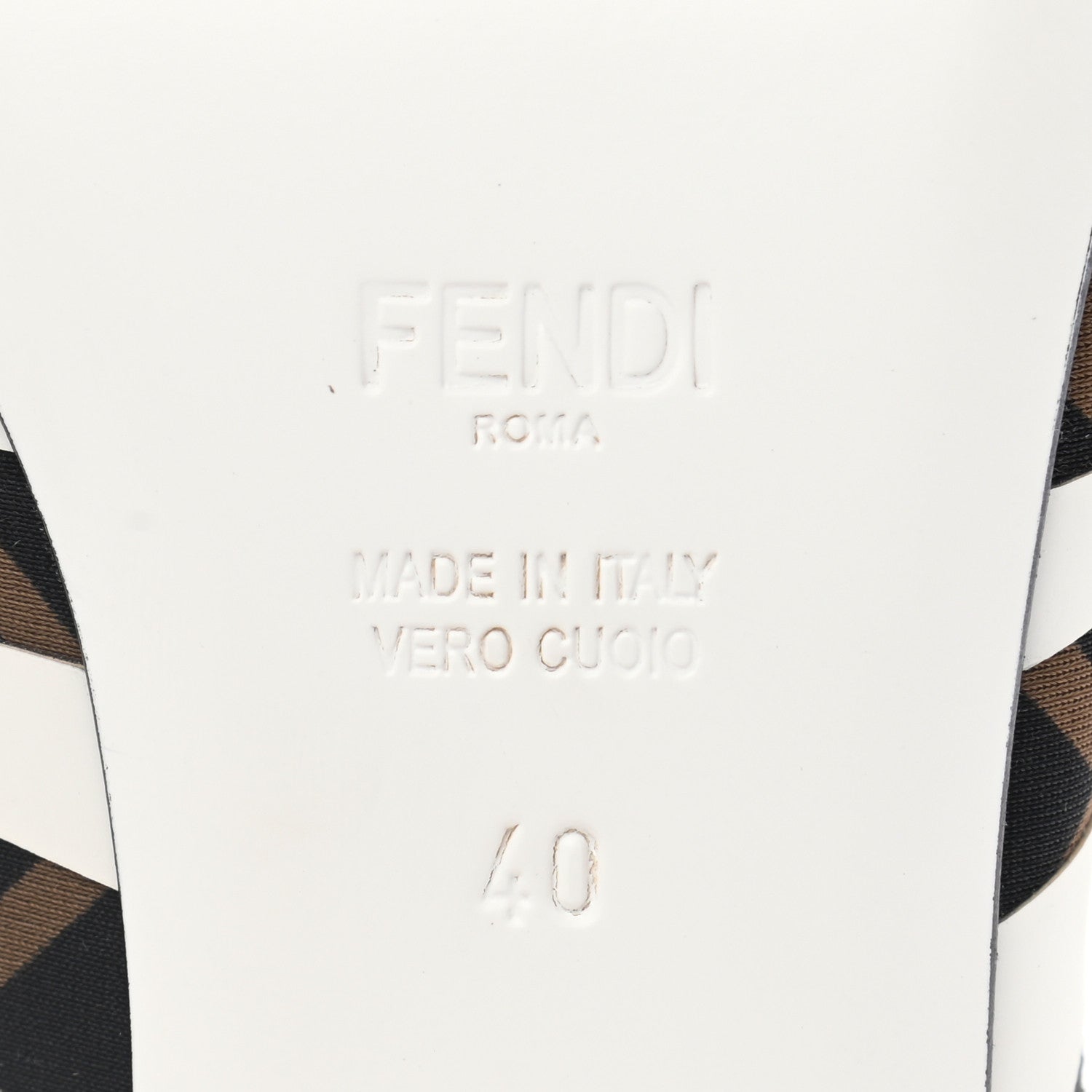 Fendi Technical Mesh FF FFreedom Patchwork Low Heel Peep Toe Sandals 40 Tobacco Black Asfalto 6 of 8