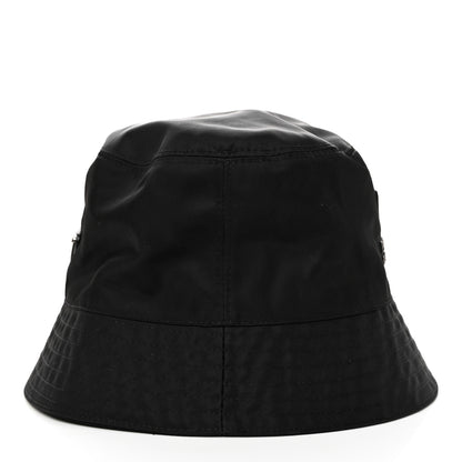 Prada Re-Nylon Saffiano Metal Triangle Logo Mens Bucket Hat L Black 4 of 8