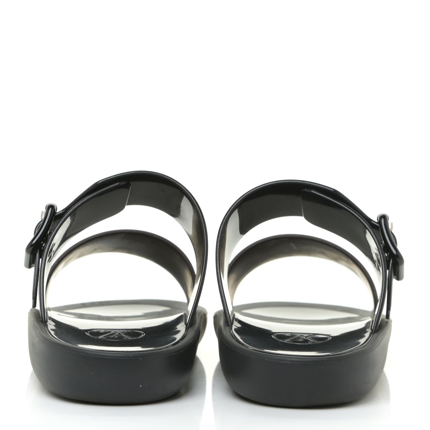 Louis Vuitton Monogram Sunbath Flat Mule Sandals 38 Black 4 of 12