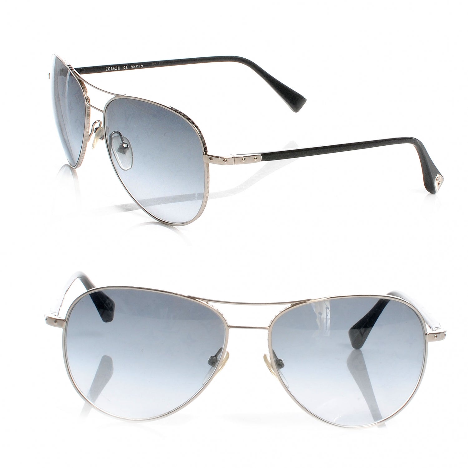Louis Vuitton Conspiration Pilote Aviator Sunglasses Argent 1 of 5