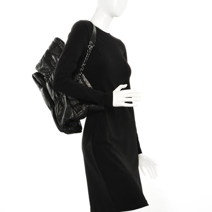Chanel Lambskin East West Sharpei Shopping Tote Black 2 of 16