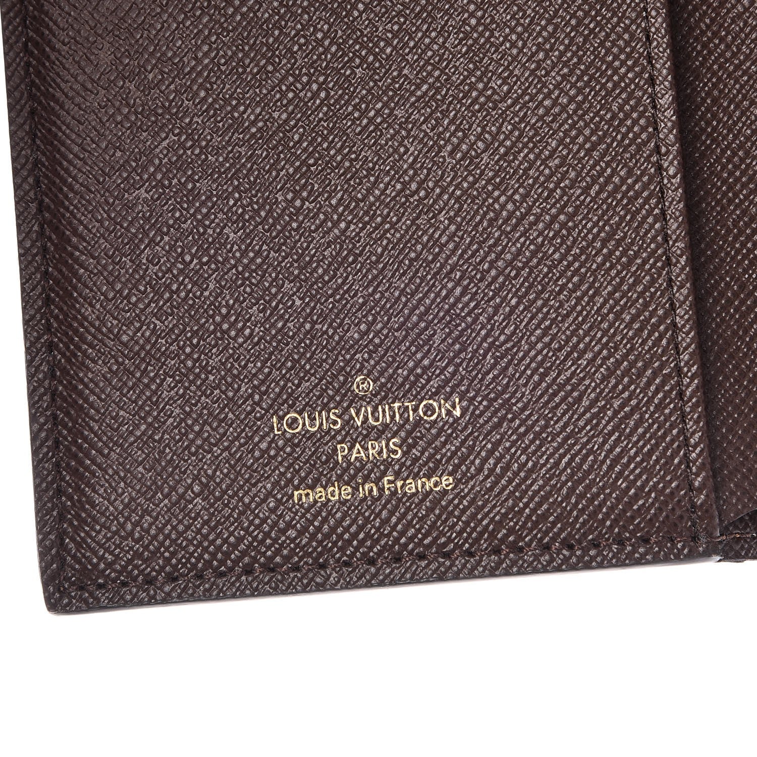 Louis Vuitton Damier Ebene Normandy Compact Wallet Black 6 of 8