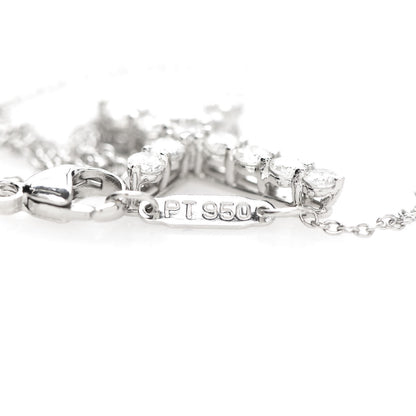 Tiffany Platinum Diamond Small Cross Pendant Necklace 11 of 14