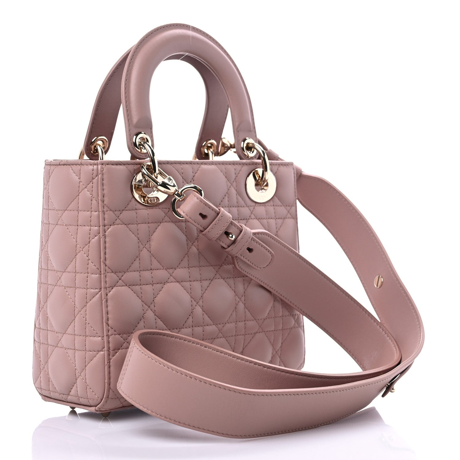 Christian Dior Lambskin Cannage Lady Dior Fard 2 of 8
