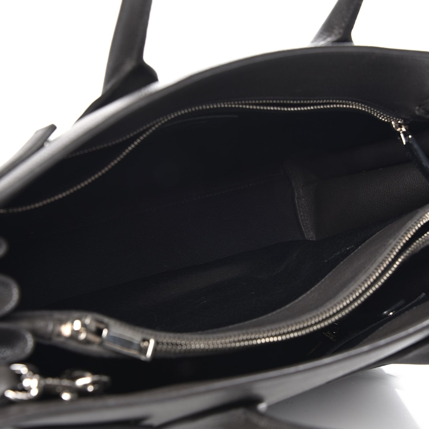 Grained Calfskin Small Sac De Jour Coal
