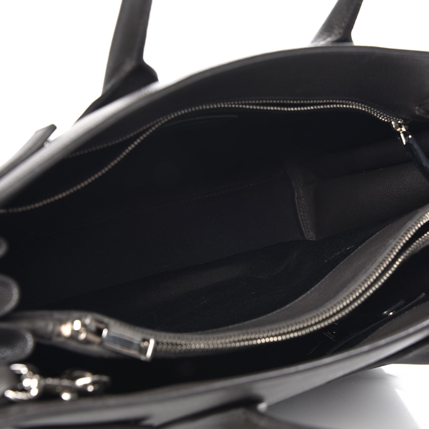 Saint Laurent Grained Calfskin Small Sac De Jour Coal 6 of 11