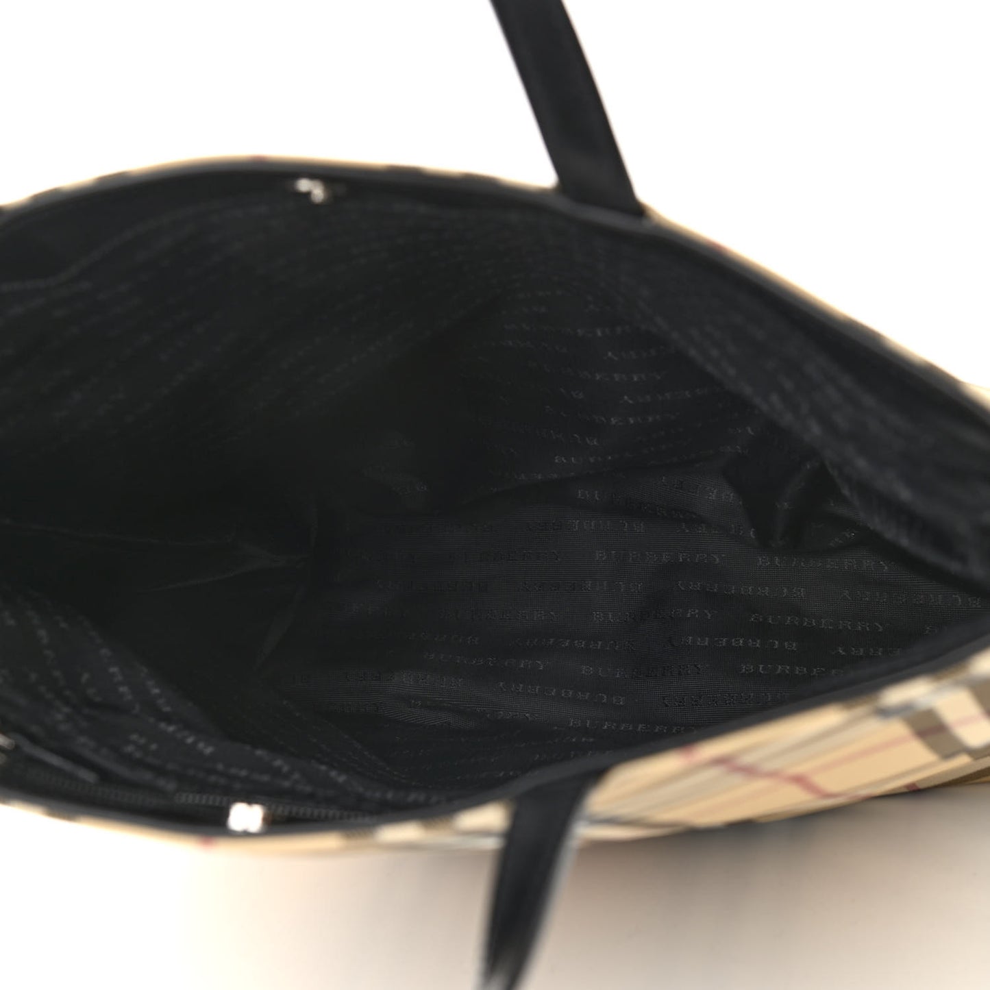 House Check Medium Tote Black