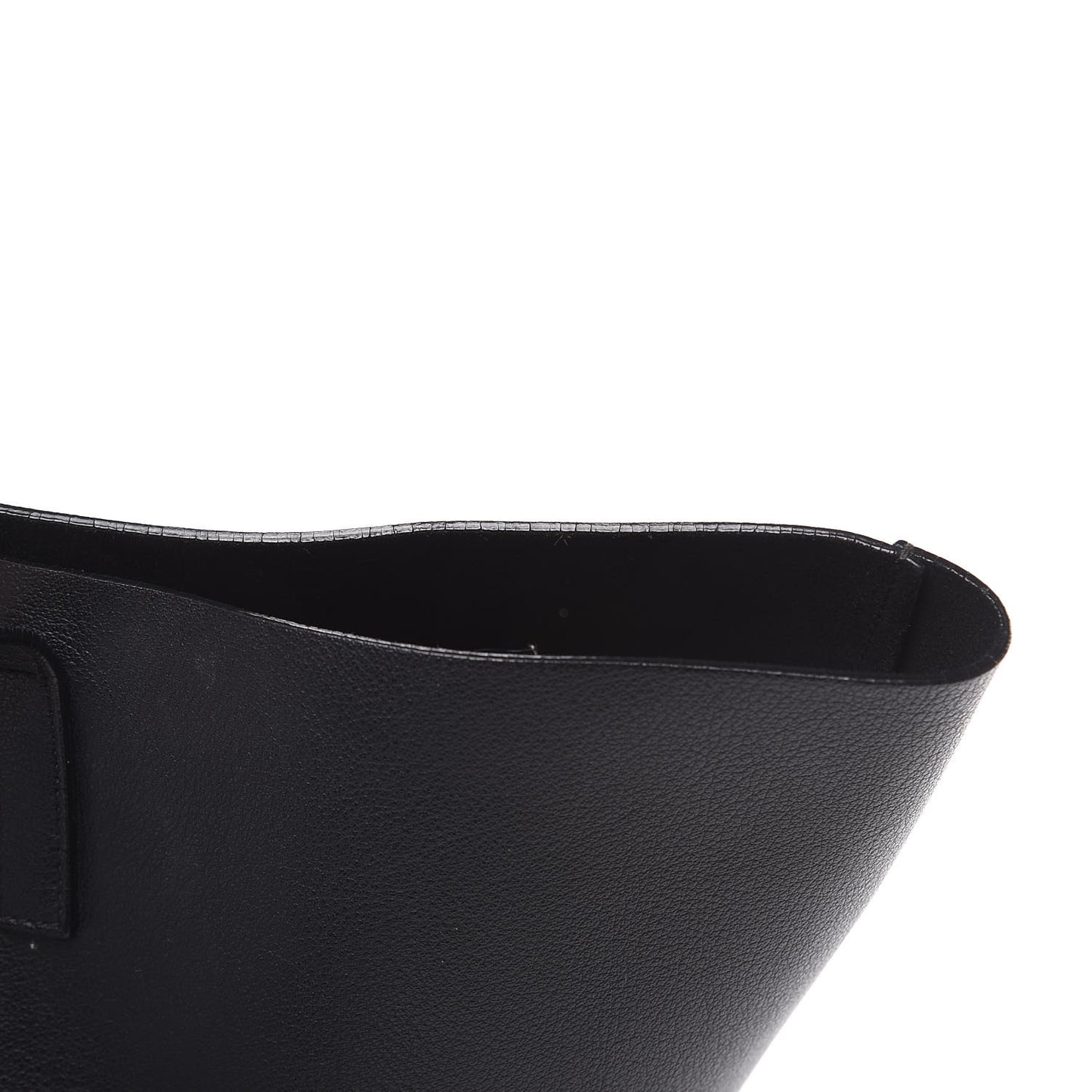 Calfskin Large Shopping Tote Black