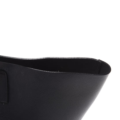 Saint Laurent Calfskin Large Shopping Tote Black 12 of 13