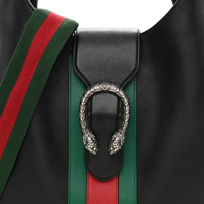 Gucci Calfskin Web Stripe Medium Dionysus Hobo Black 8 of 18