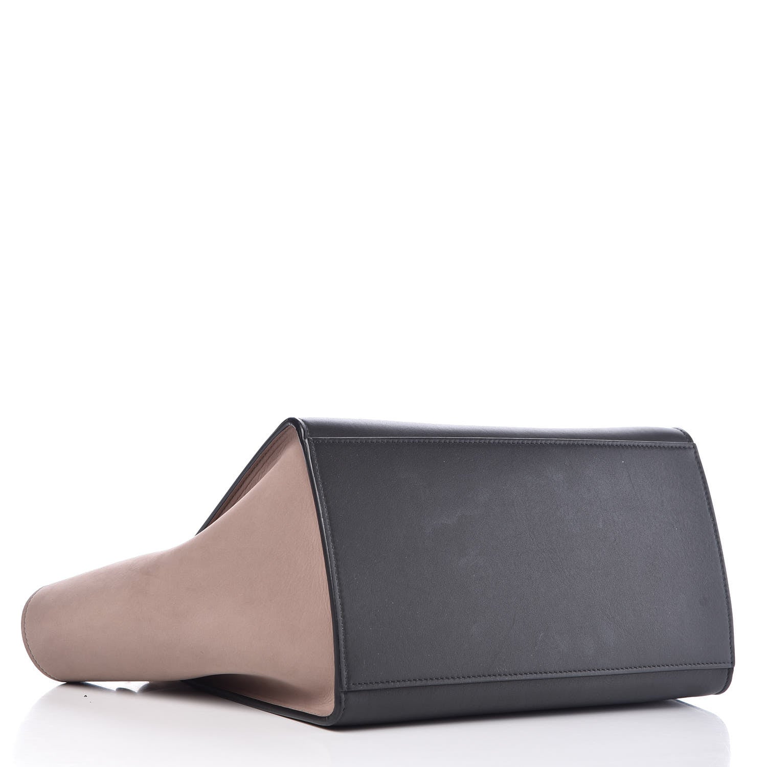 Celine Smooth Calfskin Nubuck Small Tri-Color Trapeze Nude 5 of 9