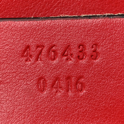 Gucci Calfskin Matelasse Super Mini GG Marmont Shoulder Bag Hibiscus Red 7 of 14