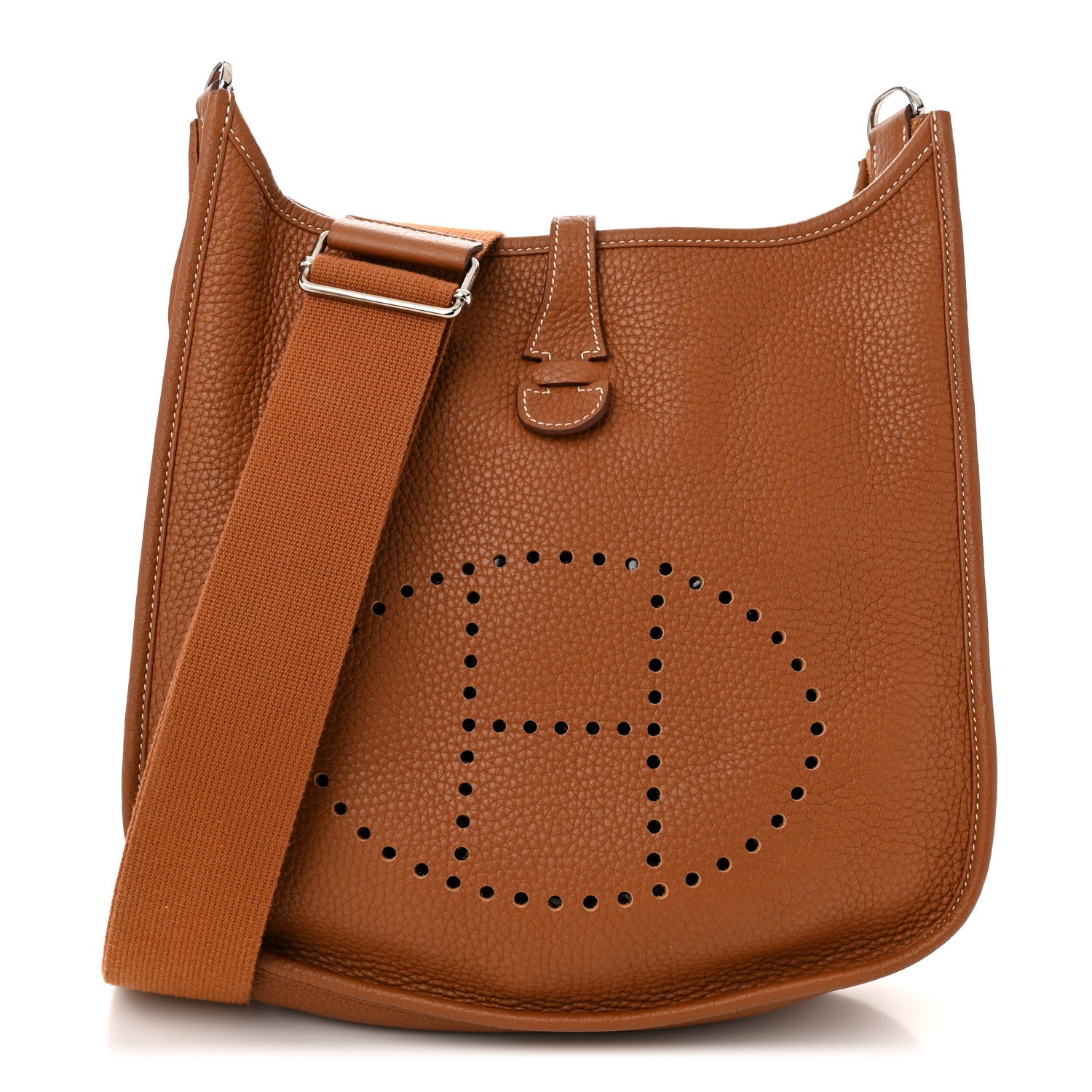 Hermes Taurillon Clemence Evelyne III PM Gold 1 of 12