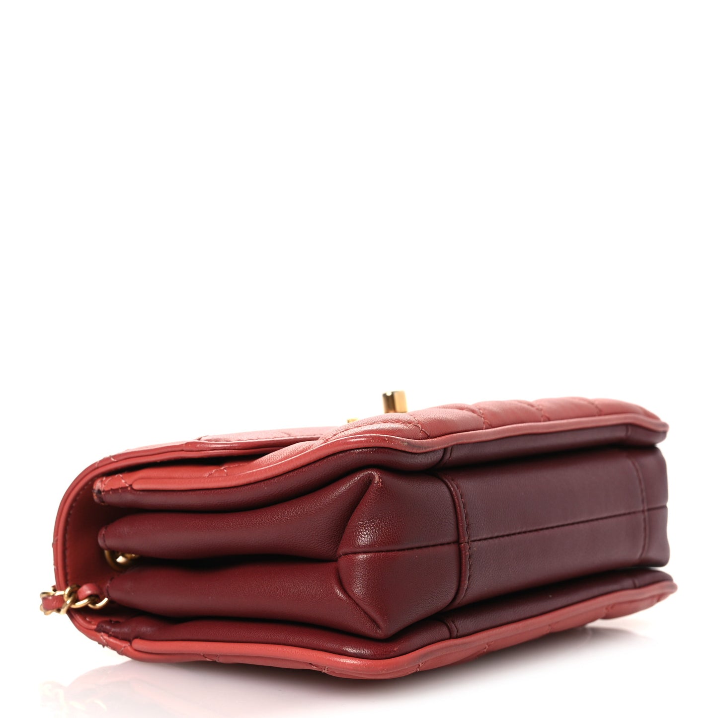 Lambskin Quilted Bi-Color Small Coco Vintage Flap Pink