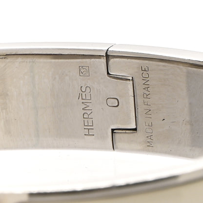 Hermes Enamel Narrow Clic Clac H Bracelet PM White 4 of 4