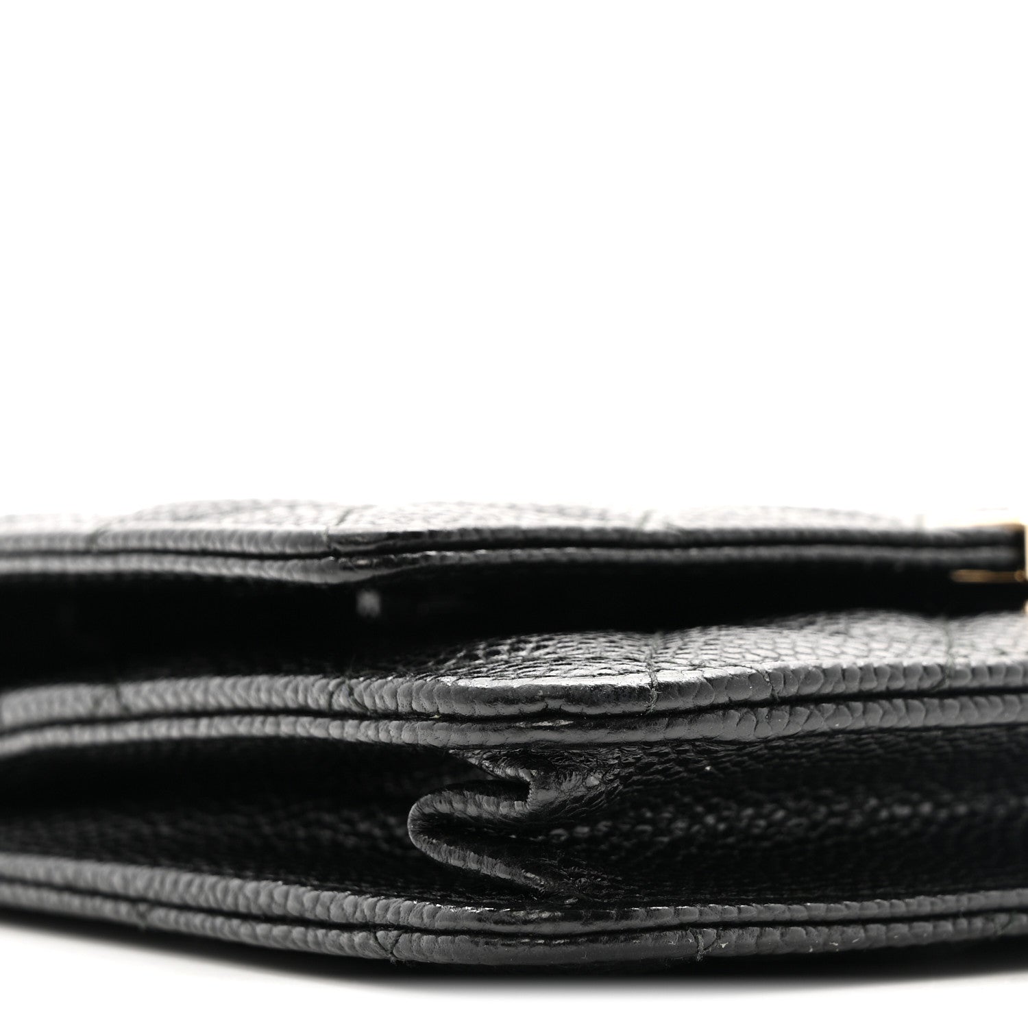Chanel Caviar Quilted Golden Class Wallet On Chain WOC Black 10 of 13