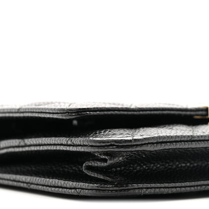 Chanel Caviar Quilted Golden Class Wallet On Chain WOC Black 10 of 13