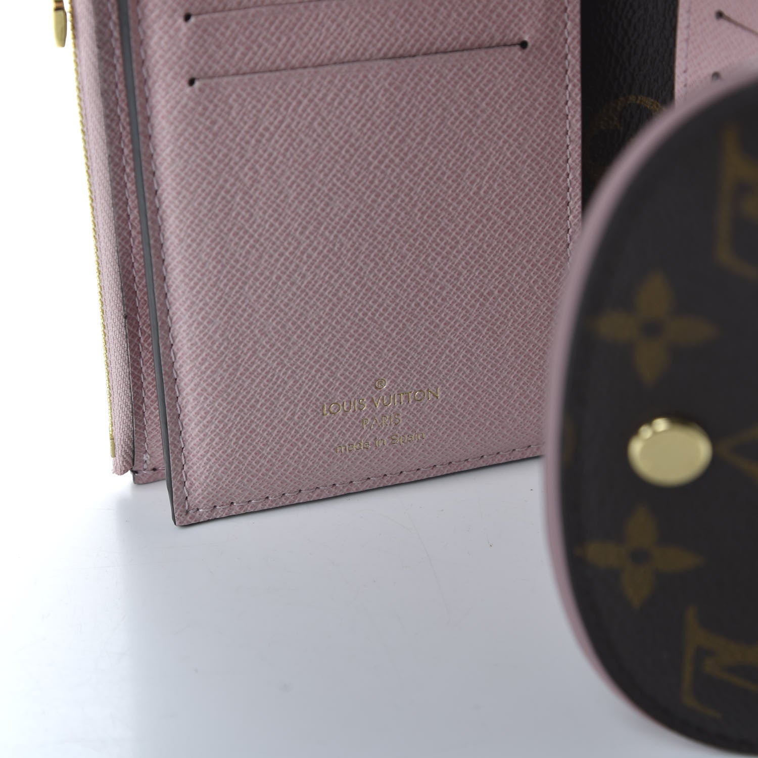Louis Vuitton Monogram Ariane Compact Wallet Rose Ballerine 8 of 10