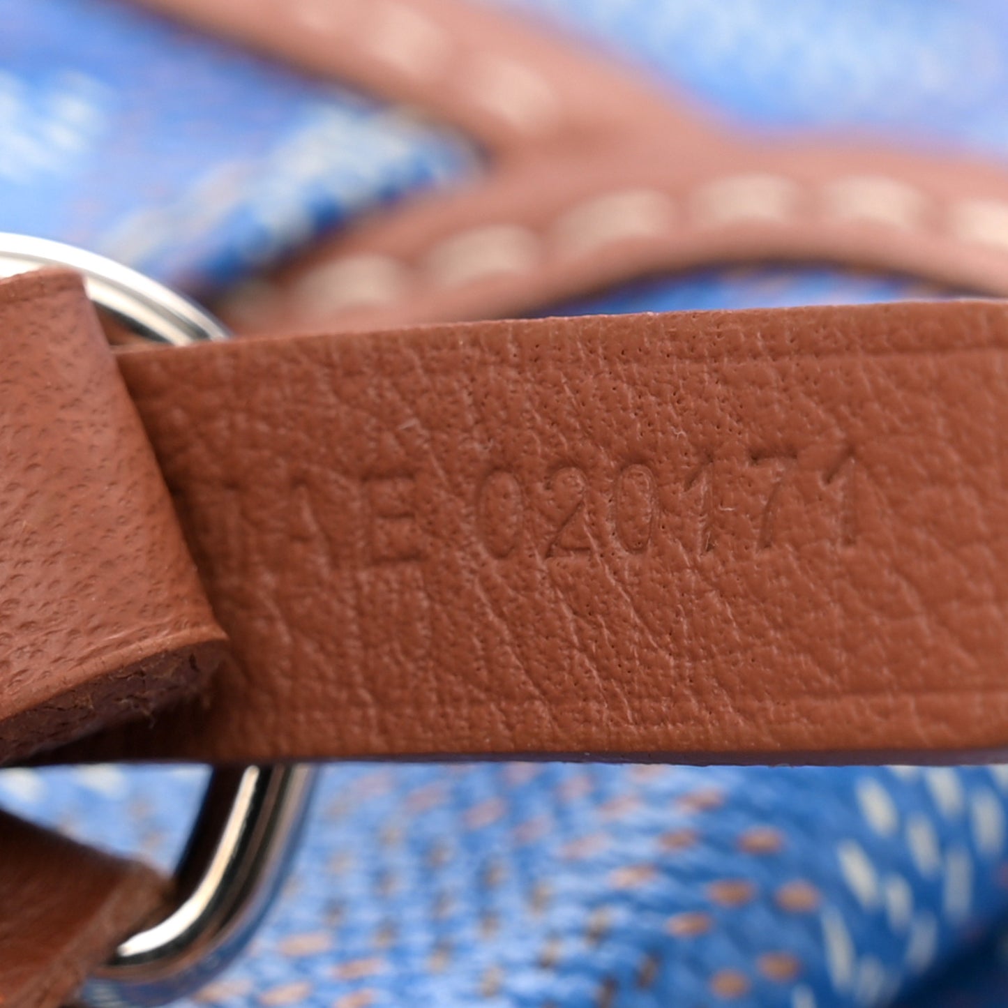 Goyardine Reversible Pertuis GM Sky Blue