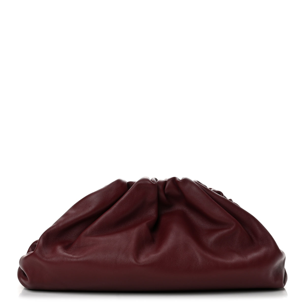 Smooth Butter Calf The Pouch Oversized Clutch Bordeaux
