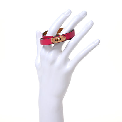 Hermes Swift Kelly Double Tour Bracelet T2 Rose Mexico 2 of 8
