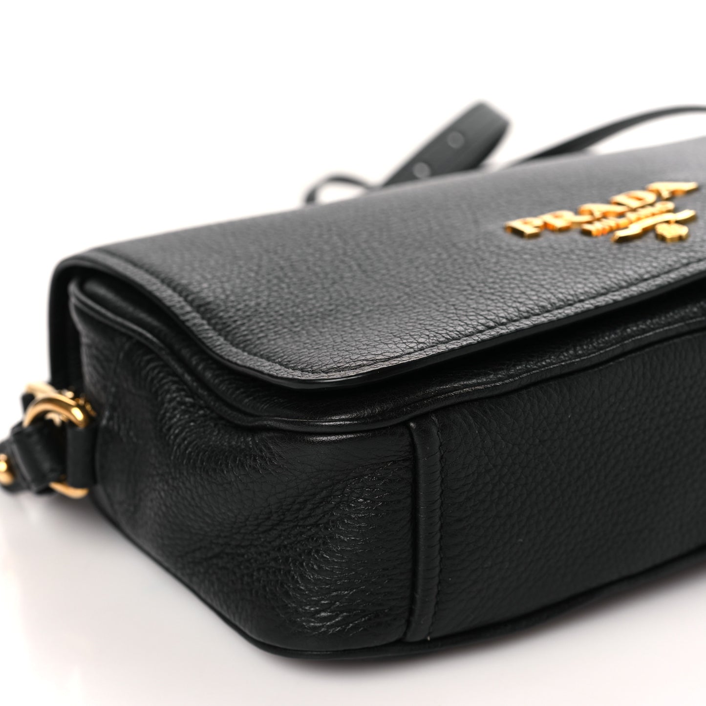 Vitello Phenix Crossbody Bag Black