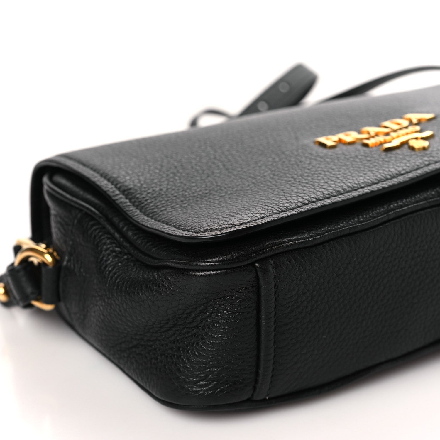 Prada Vitello Phenix Crossbody Bag Black 7 of 8