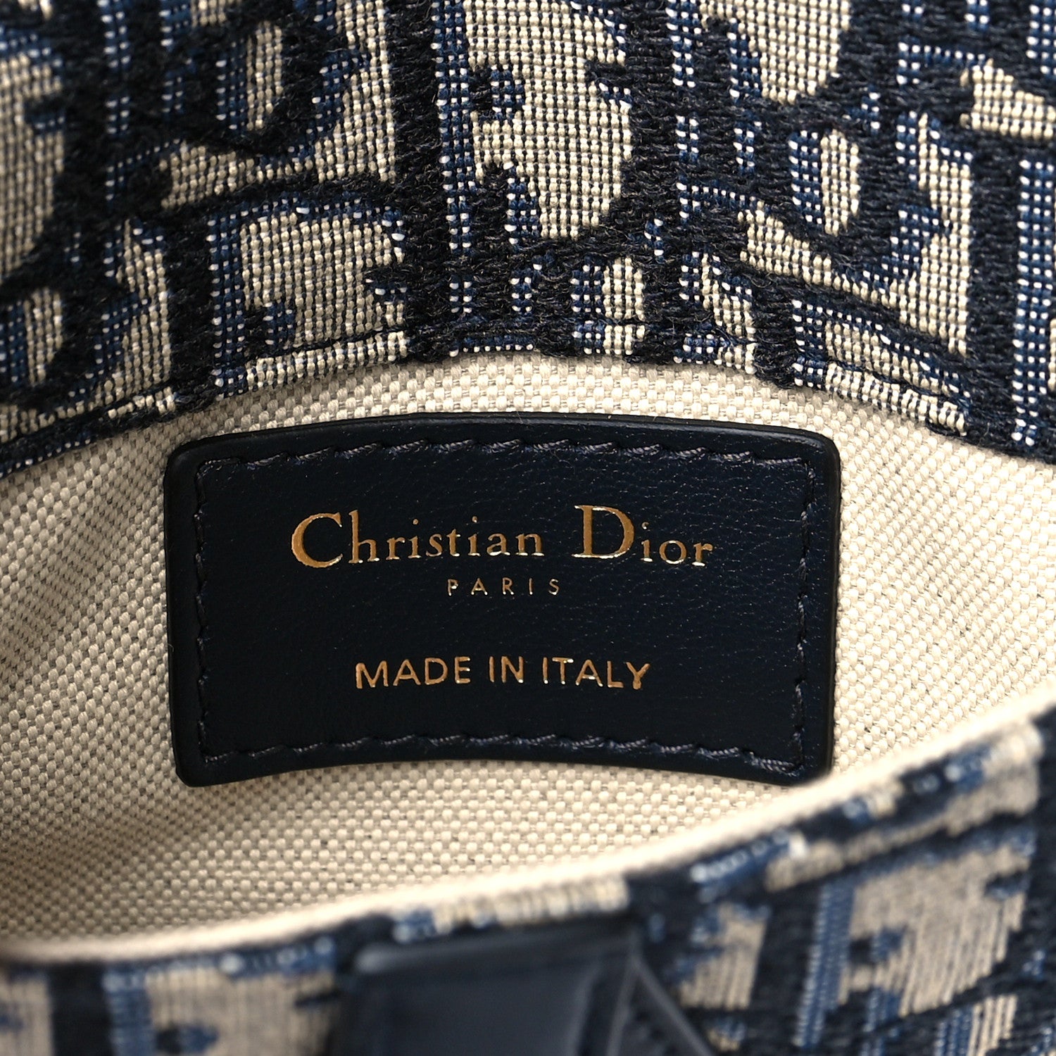 Christian Dior Oblique Saddle Belt Bag Blue 6 of 11