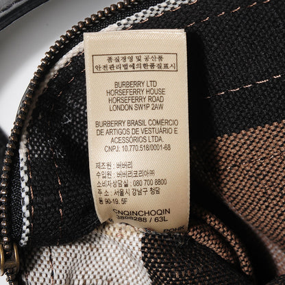 Burberry Canvas Mega Check Medium Tottenham Brit Tote Black 8 of 8