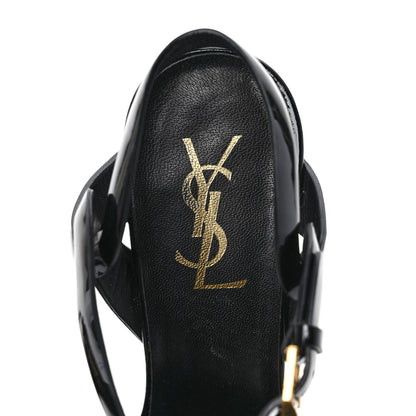 Saint Laurent Patent Tribute 105 Platform Sandals 36.5 Black 7 of 8
