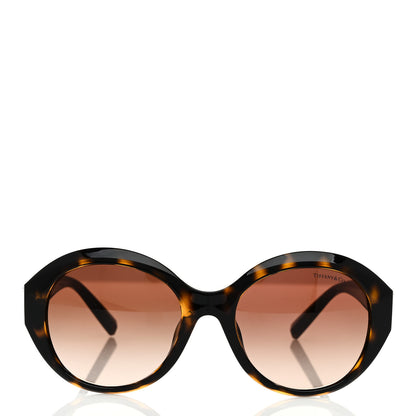 Tiffany Crystal T Round TF 4227-B Sunglasses Havana 2 of 8