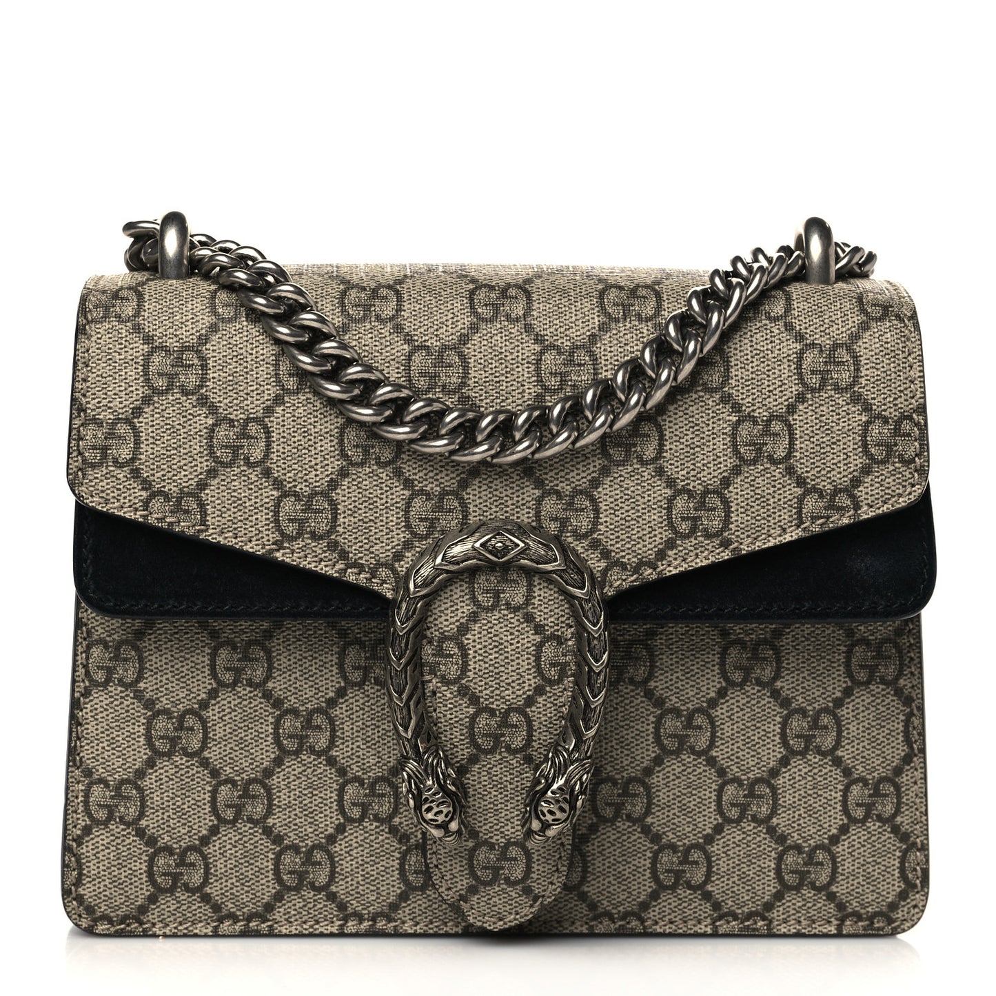 GG Supreme Monogram Mini Dionysus Shoulder Bag Black