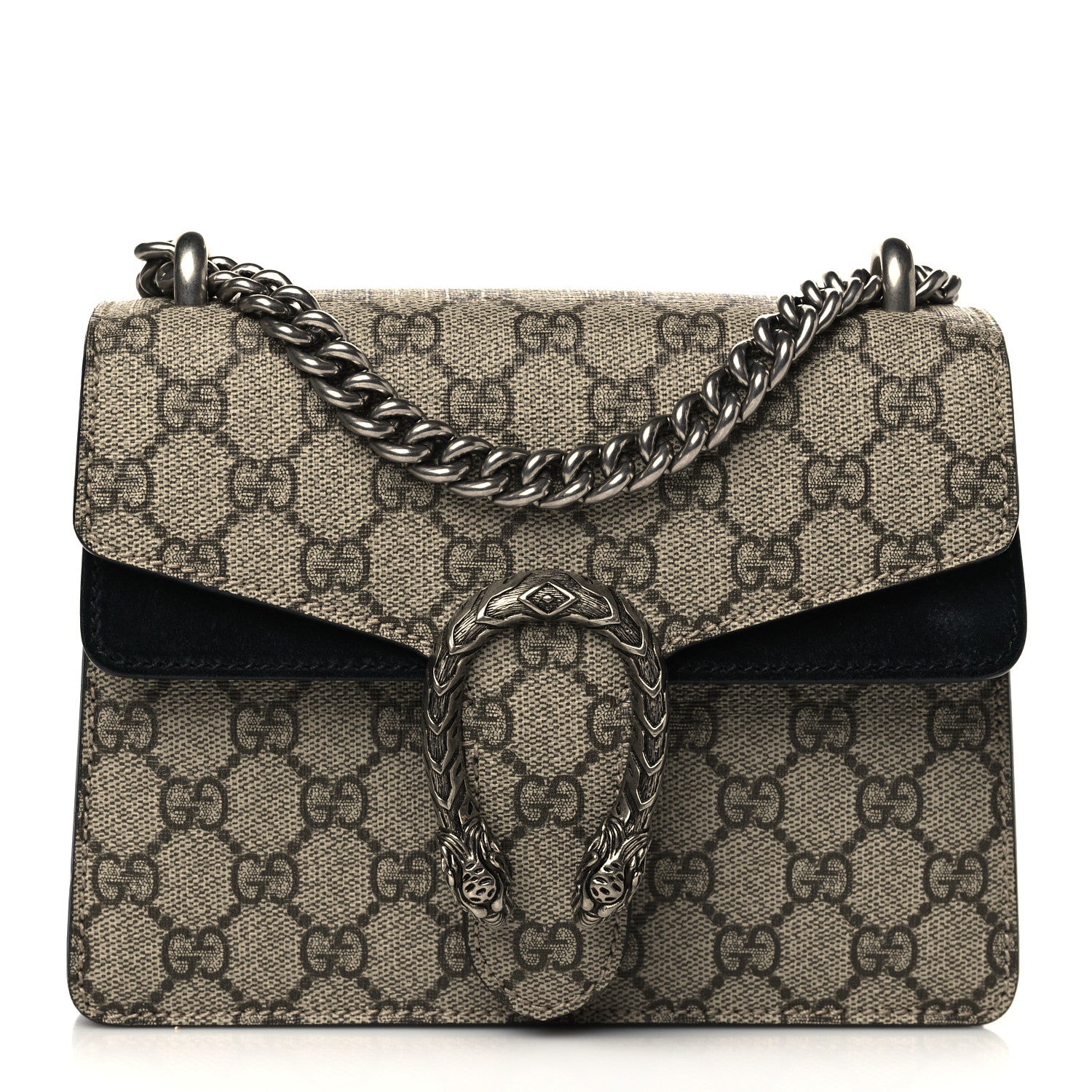 Gucci GG Supreme Monogram Mini Dionysus Shoulder Bag Black 1 of 9