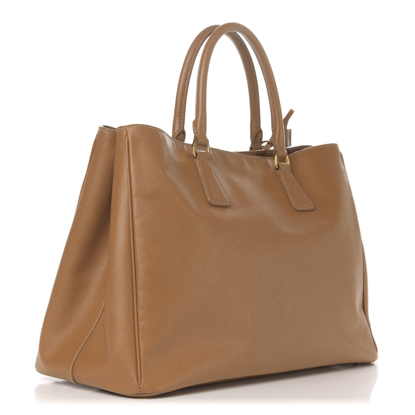 Saffiano Lux Large Tote Caramel