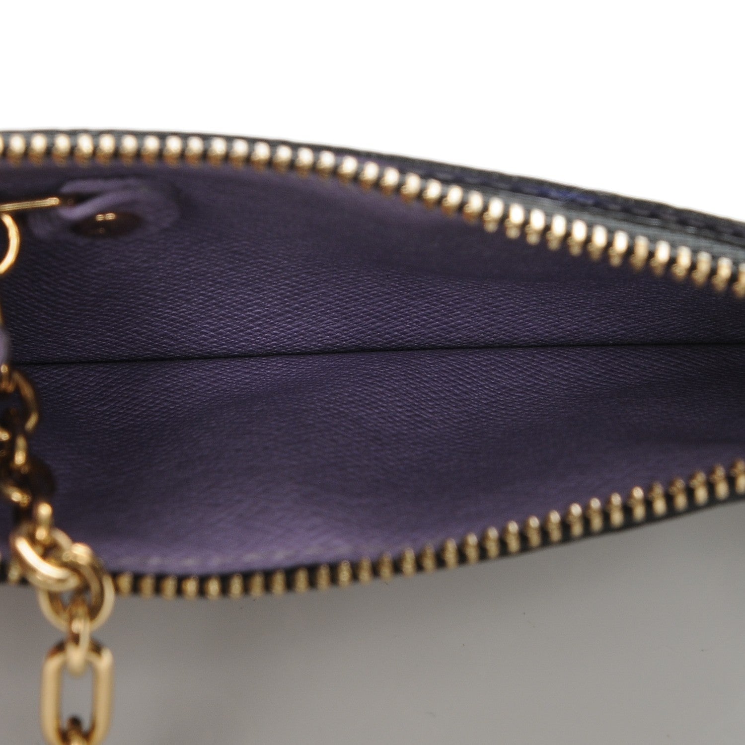 Louis Vuitton Monogram Multicolor Key Pouch Black Violet 5 of 6